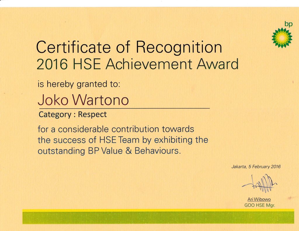 Insentif2 Peningkatan Budaya K3